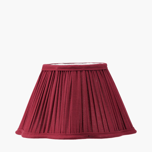 MALIA MULBERRY RED MUSHROOM PLEAT SHADE