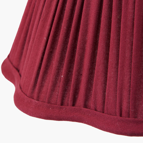 MALIA MULBERRY RED MUSHROOM PLEAT SHADE