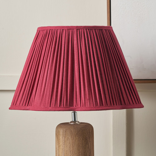 MALIA MULBERRY RED MUSHROOM PLEAT SHADE