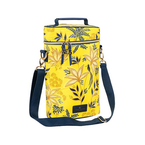 SARA MILLER OVAL INSULATED FAMILY COOL BAG 30L NAVY & WHITE