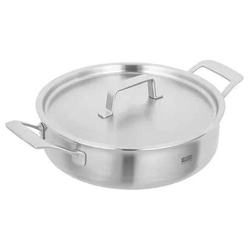 KUHN RIKON CULINARY FIVEPLY SERVING PAN WITH LID UNCOATED 28CM