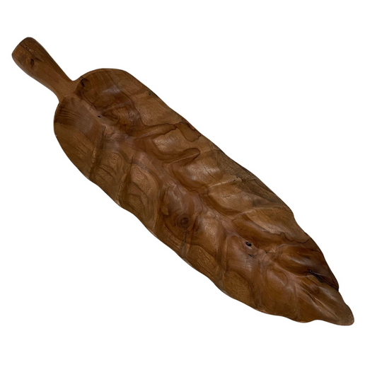 NATURAL NARROW TEAL LEAF