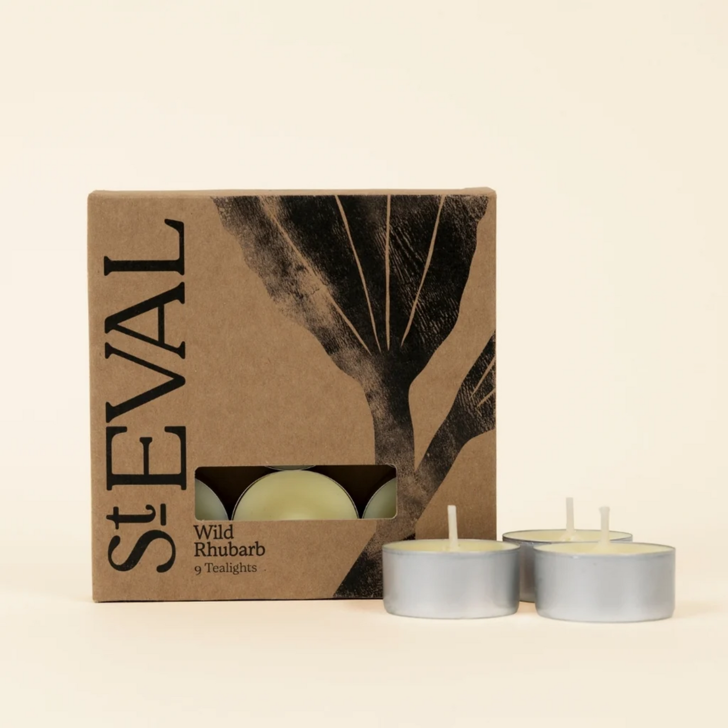 ST EVAL WILD RHUBARB TEALIGHTS