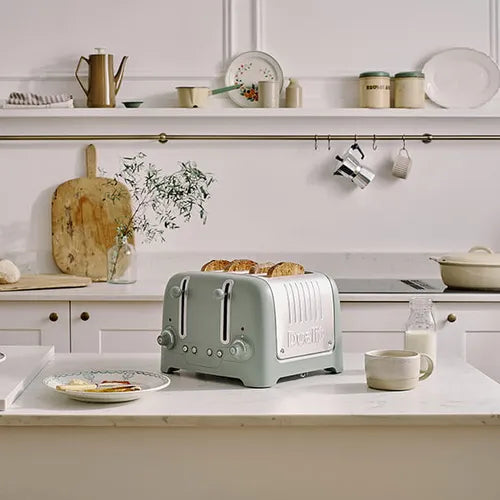 DUALIT 4 SLOT LITE TOASTER SAGE GREEN