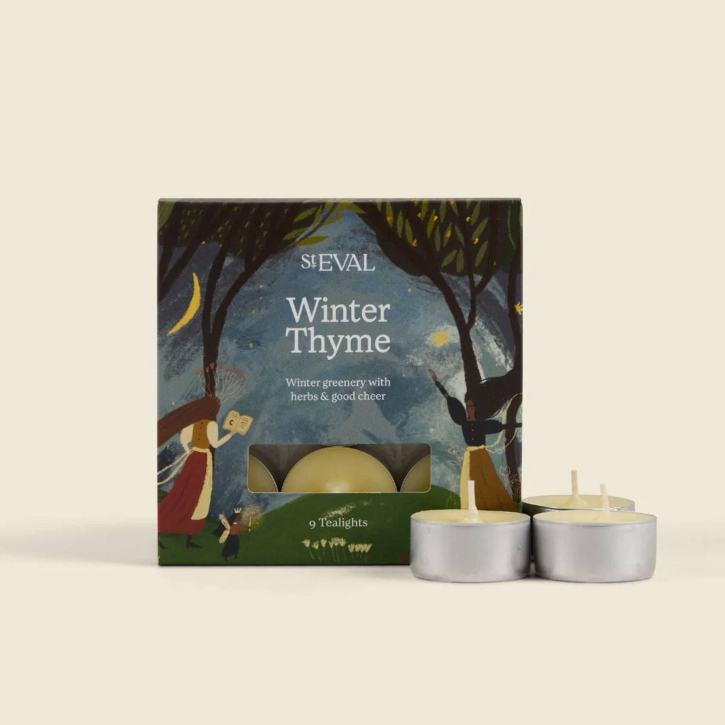 ST EVAL WINTER THYME TEALIGHTS