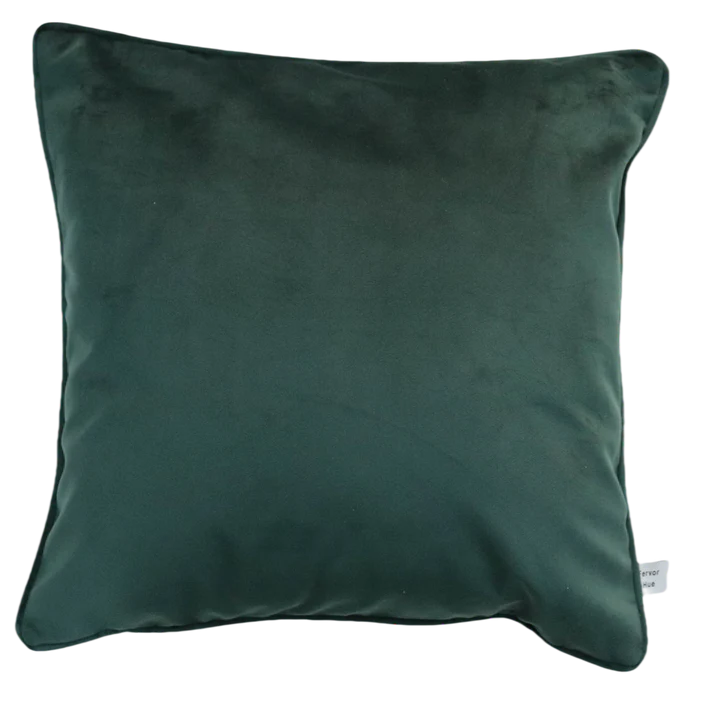 FERVOR + HUE CUSHION VELVET PLAIN EVERGREEN 45x45CM