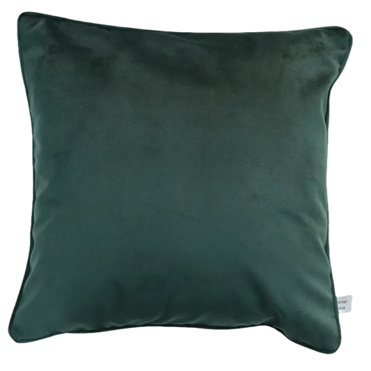FERVOR + HUE CUSHION VELVET PLAIN EVERGREEN 45x45CM