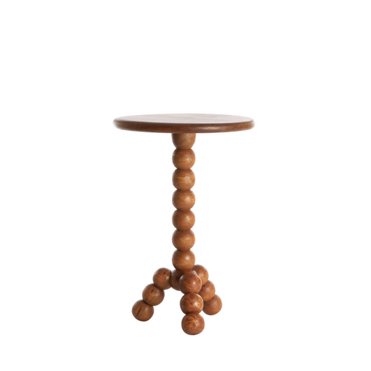 LIGHT & LIVING SIDE TABLE VEGLIO WOOD OIL BROWN