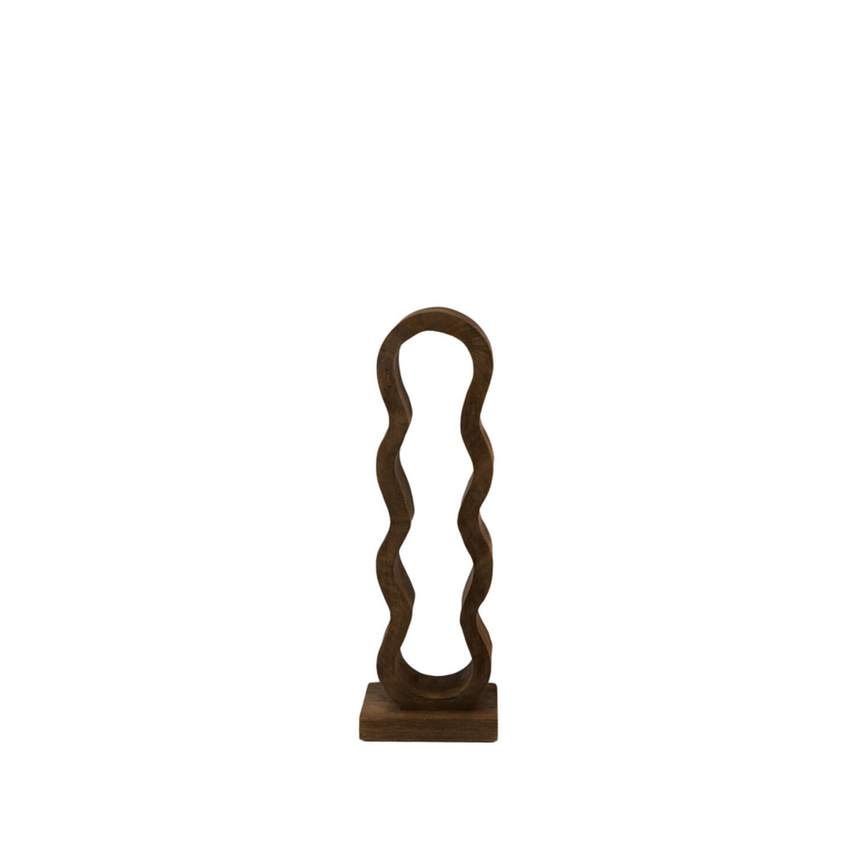 LIGHT & LIVING 4 BOTTLE WINE RACK-DARK BROWN WOOD