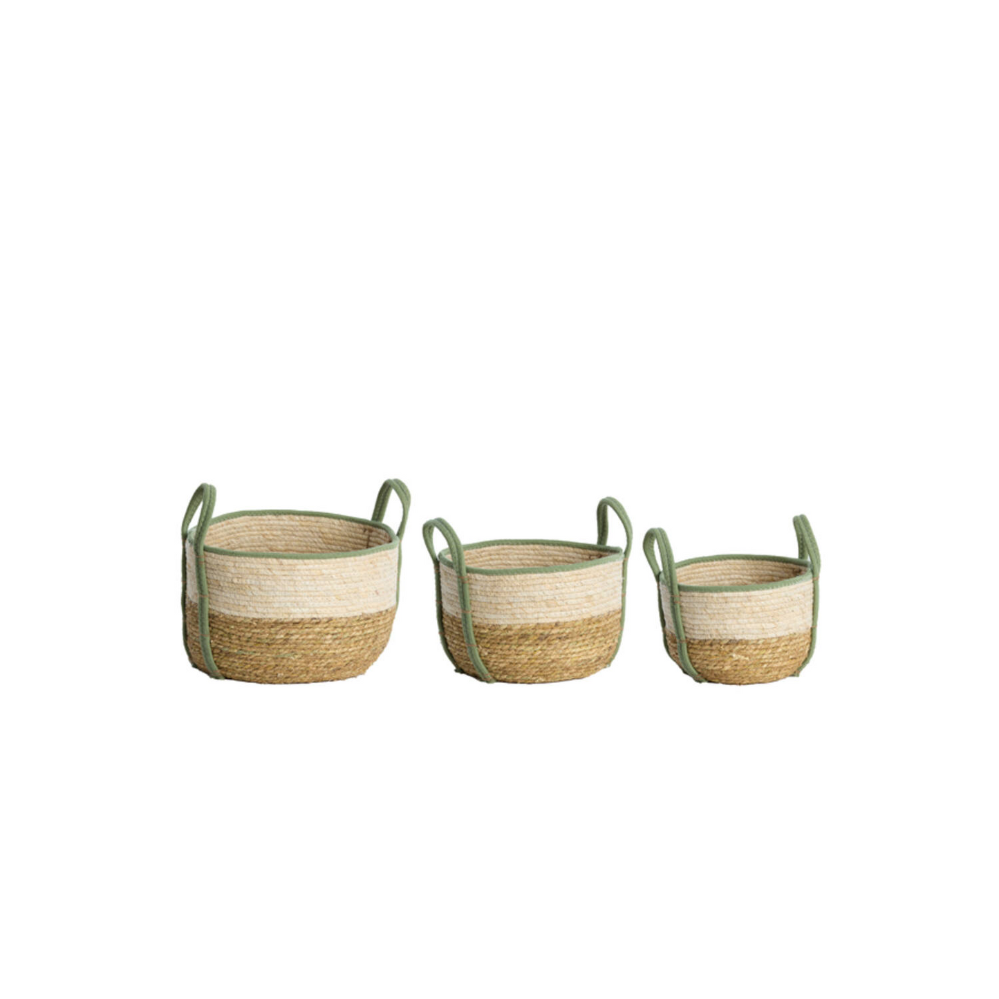 KINSALE BASKET-NATURAL CREAM MINT