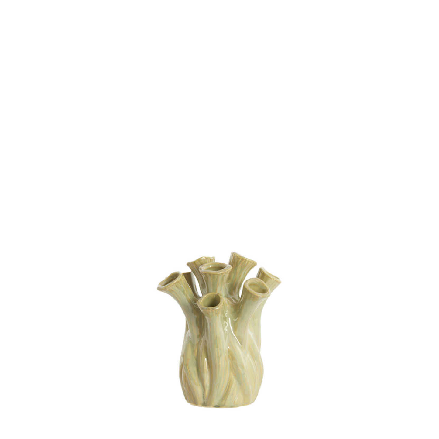 VASE DECO LYSET CERAMIC LIGHT GREEN