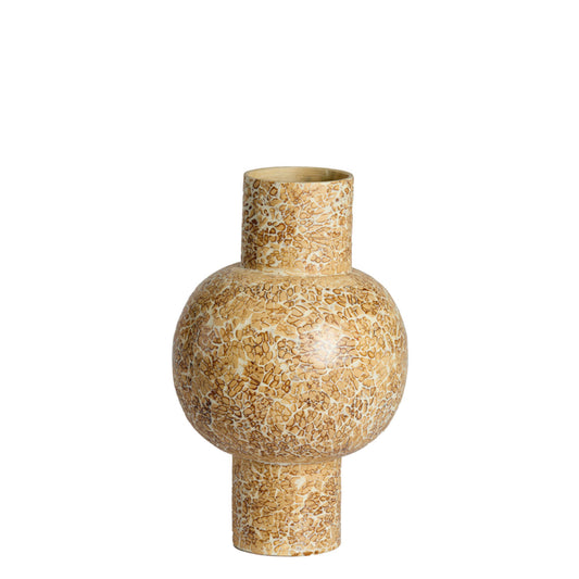 LIGHT & LIVING ACCESSORY VASE DECO 24*38CM GIRONA BAMBOO NATURAL
