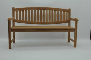 OVAL BACK GARDEN BENCH 150CM