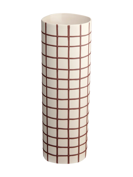 VASE BORDEAUX SQUARES