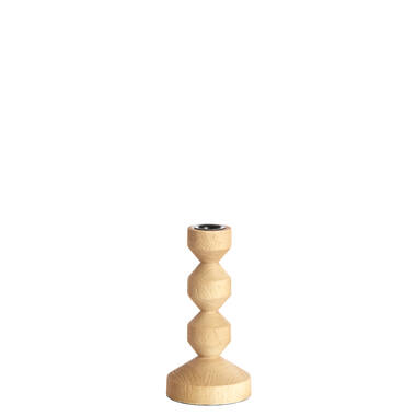 CANDLE STICK NATURAL WOOD