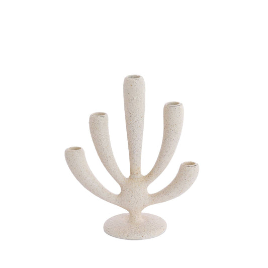 LIGHT & LIVING ACCESSORY CANDLE STICK 5L 25*11.5*28.5CM POLINO MATT CREAM