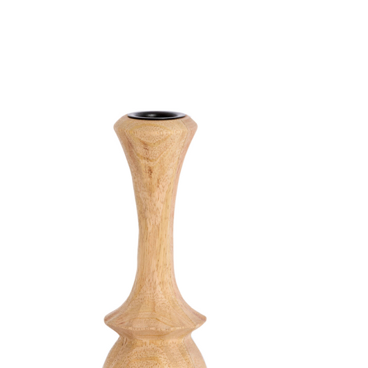 CANDLESTICK CIRILO NATURAL WOOD