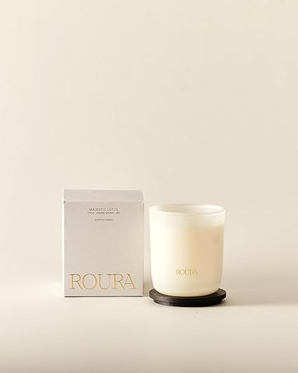 SCENTED IVORY JAR CANDLE 9*8CM MAJESTIC LOTUS
