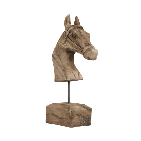 LIGHT & LIVING ACCESSORY ORNAMENT 25*14*48CM HORSE WOOD WEATHER BARN