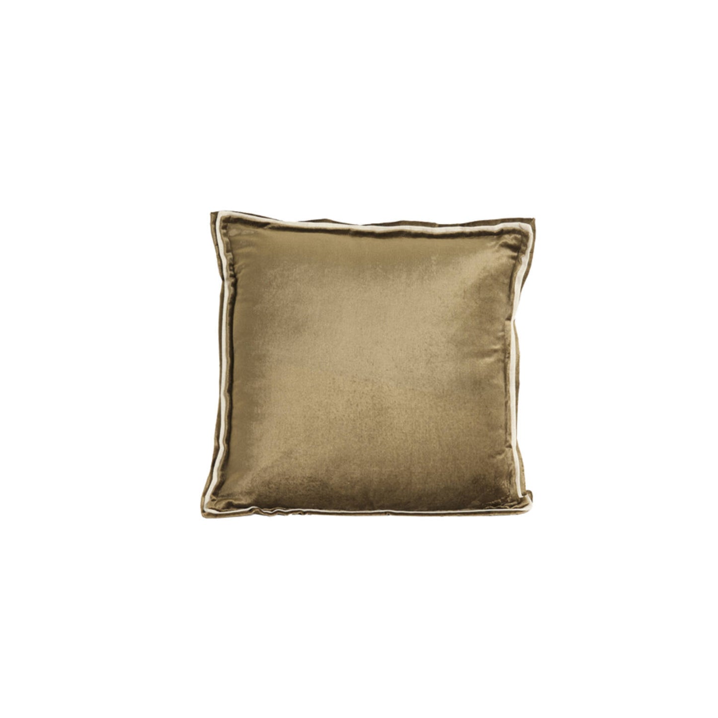 LIGHT & LIVING ACCESSORY CUSHION 45*45CM BAXLEY VELVET GREEN+LINEN NATURAL