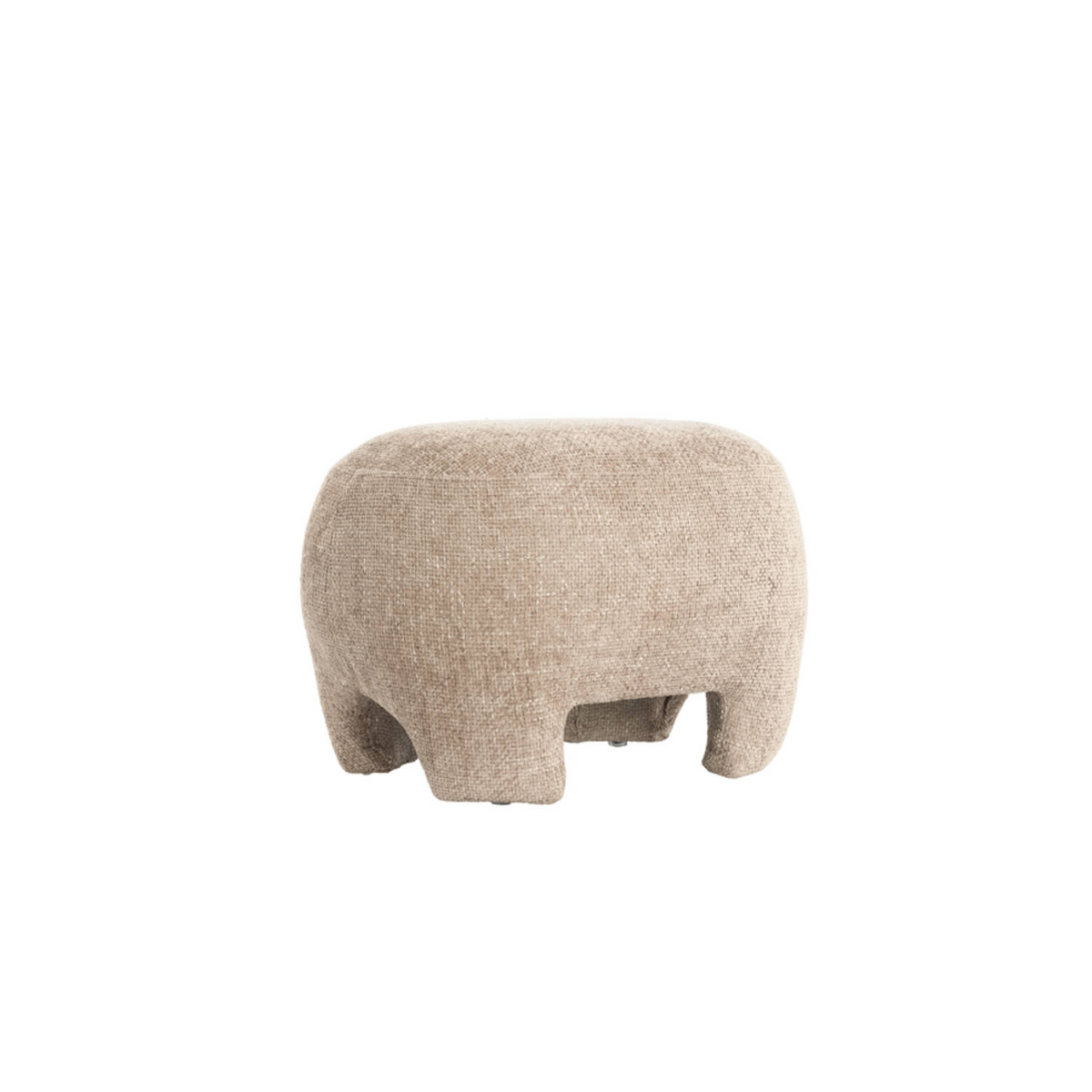 LIGHT & LIVING POUF ZENICA LIGHT BROWN