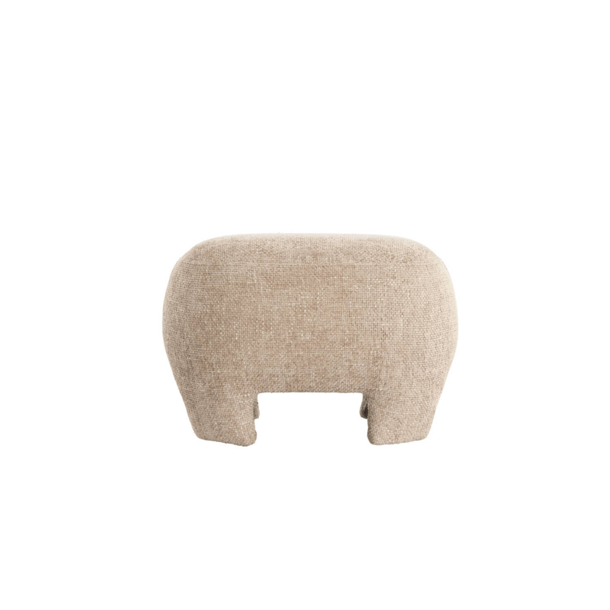 LIGHT & LIVING POUF ZENICA LIGHT BROWN