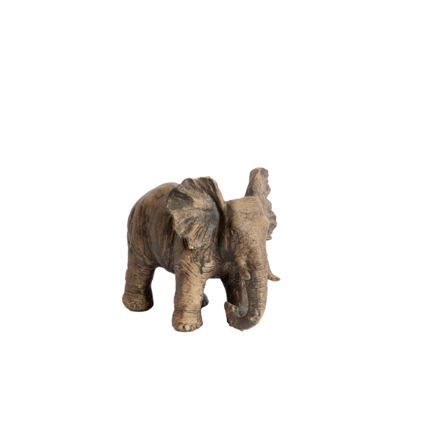 LIGHT & LIVING ACCESSORY ORNAMENT 24*17*20.5CM ELEPHANT ANTIQUE DARK BROWN