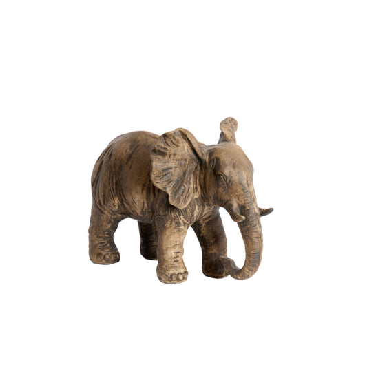 LIGHT & LIVING ACCESSORY ORNAMENT 30.5*18.5*24CM ELEPHANT ANTIQUE DARK BROWN