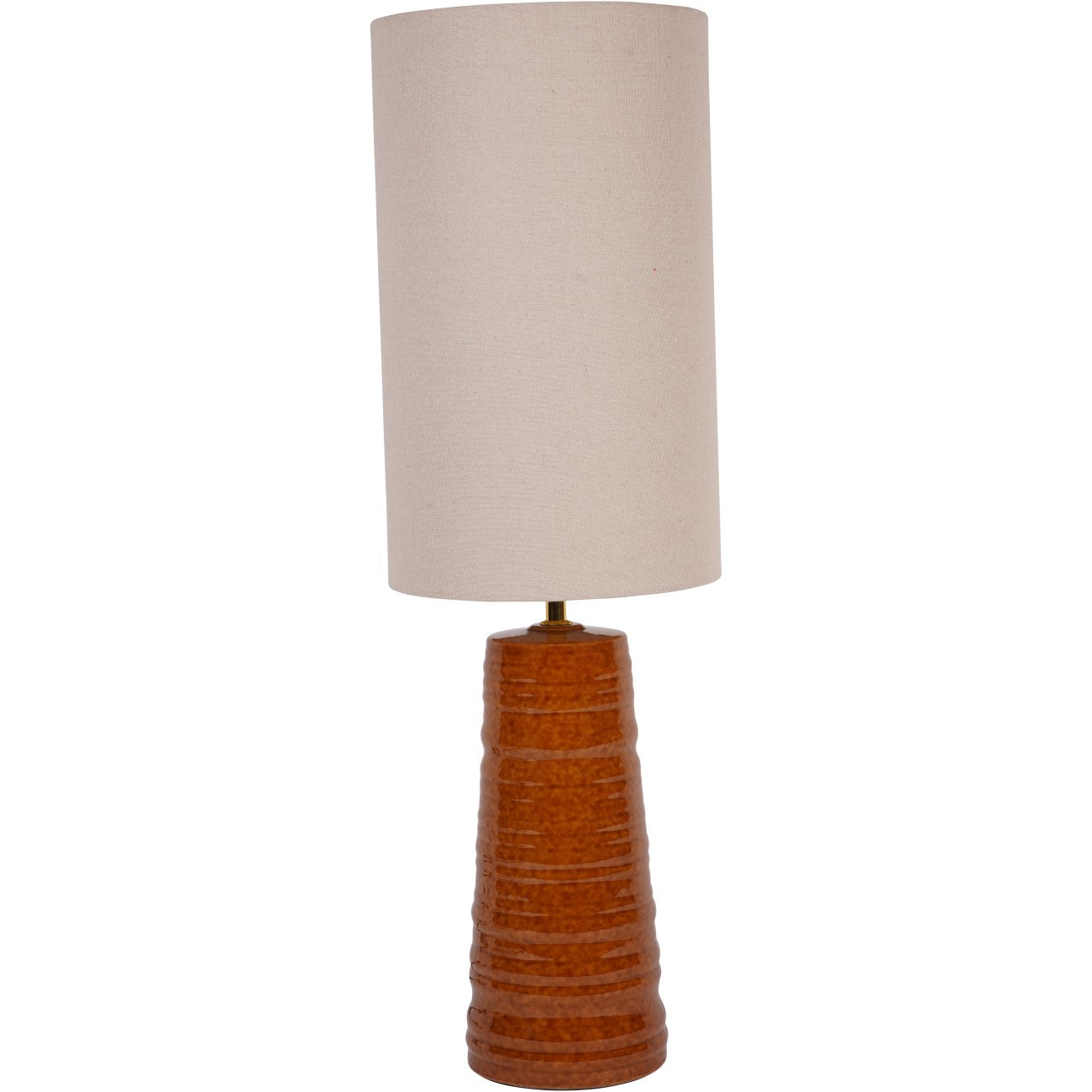 TIVOLI CERAMIC TABLE LAMP TERRACOTTA WITH SHADE