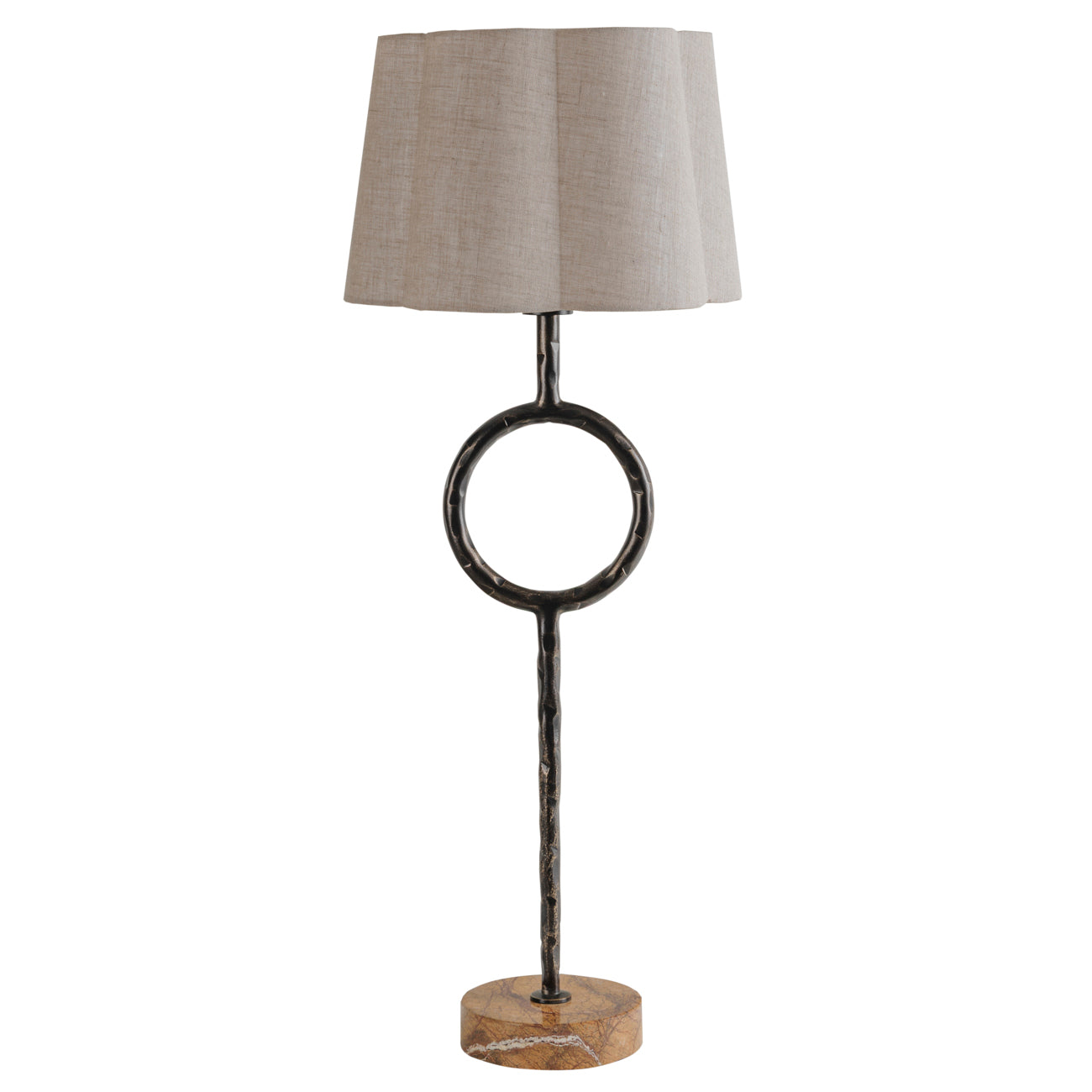 RUTLAND TABLE LAMP WITH PLAIN LINEN SHADE