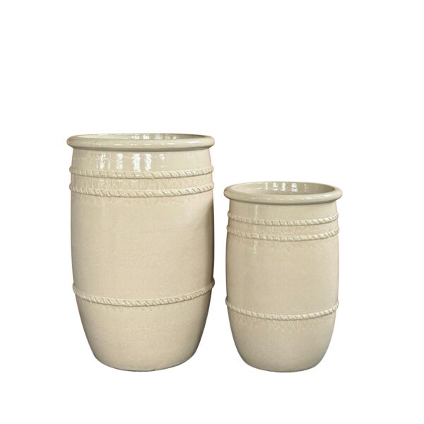 PTMD LILLIAH YELLOW CERAMIC POT