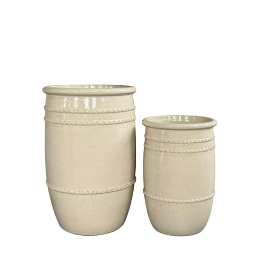 PTMD LILLIAH YELLOW CERAMIC POT