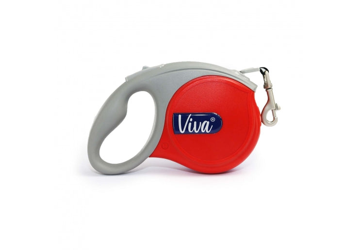 VIVA RETRACT 5M LEAD SMALL RED 20KG