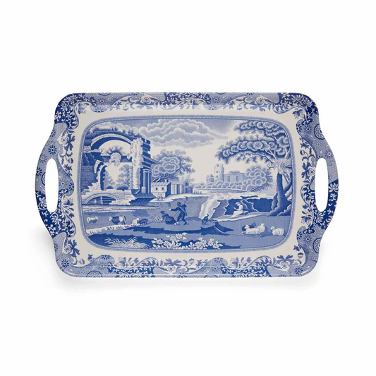 SPODE BLUE ITALIAN LARGE MELAMINE TRAY