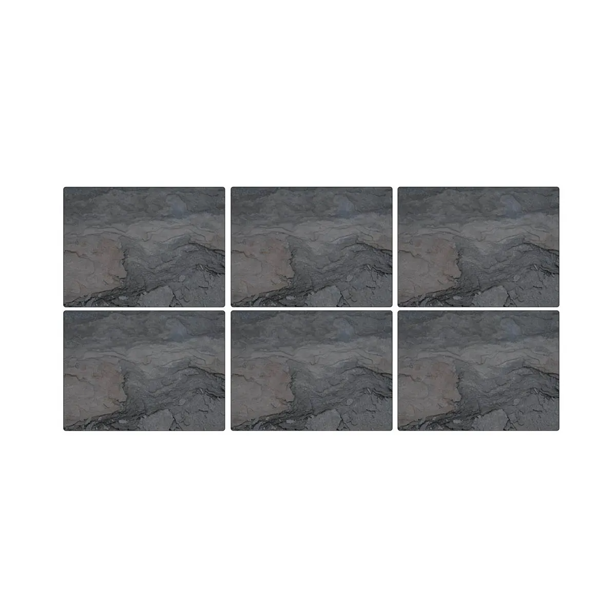 SET OF 6 MIDNIGHT SLATE PLACEMATS