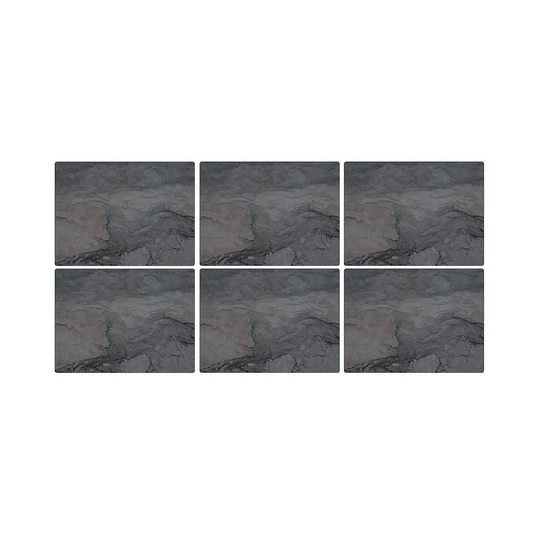SET OF 6 MIDNIGHT SLATE PLACEMATS