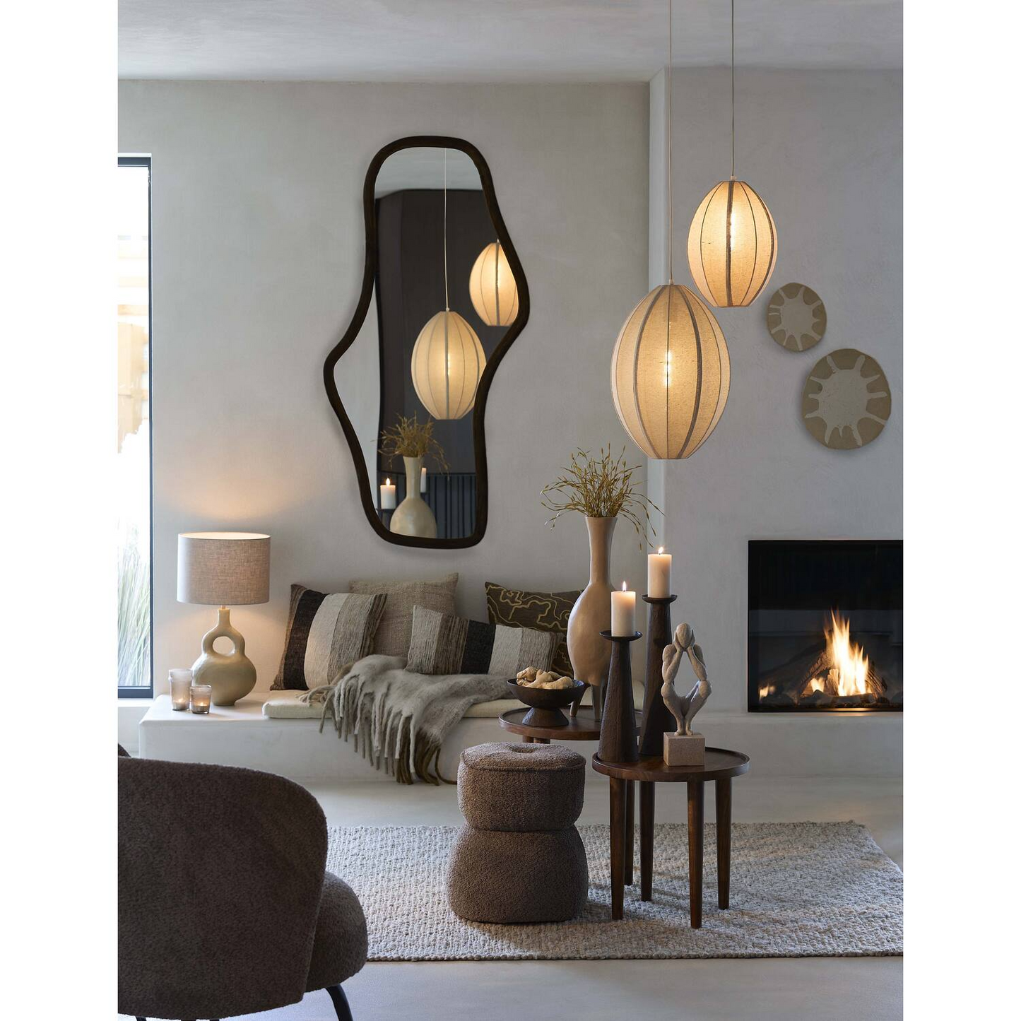 HANGING ORNAMENT SOLEIL MATT SAND CREAM
