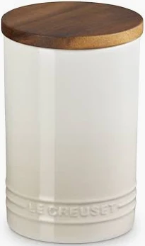 LE CREUSET STONEWARE SIGNATURE STORAGE JAR 770ML MERINGUE