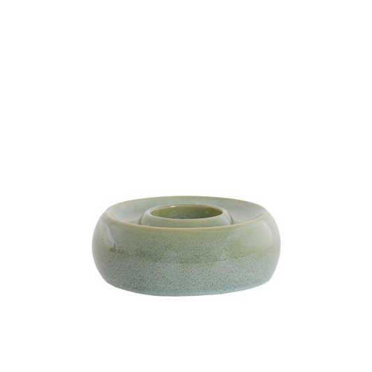 TEALIGHT HOLDER OTHONI CERAMIC-MINT GREEN