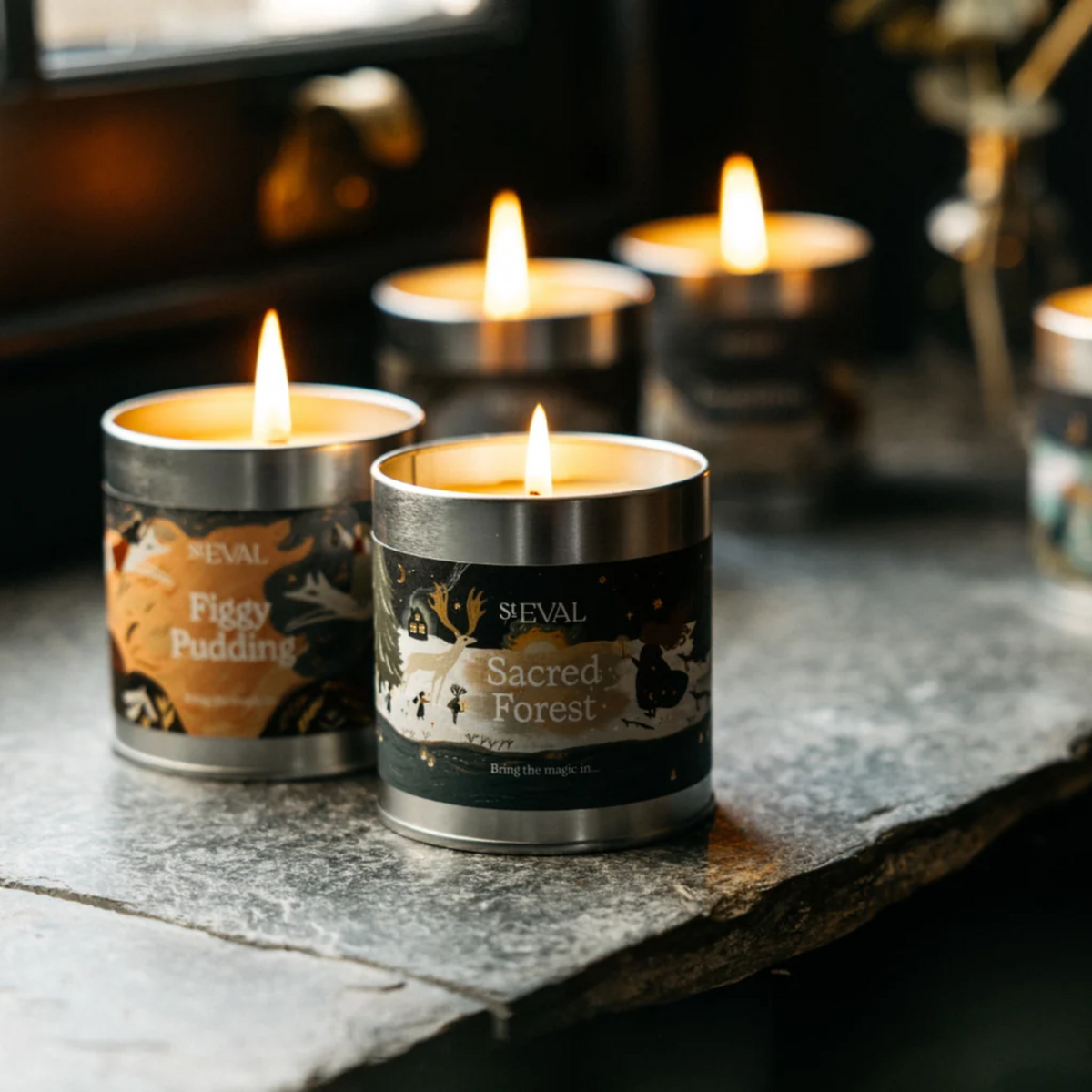 ST EVAL SACRED FOREST SCENTED CANDLE TIN