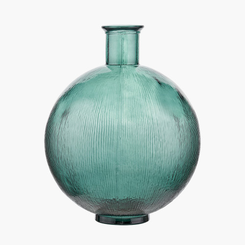 PACIFIC LIFESTYLE SEA GREEN ROUND RECYCLED GREEN VASE