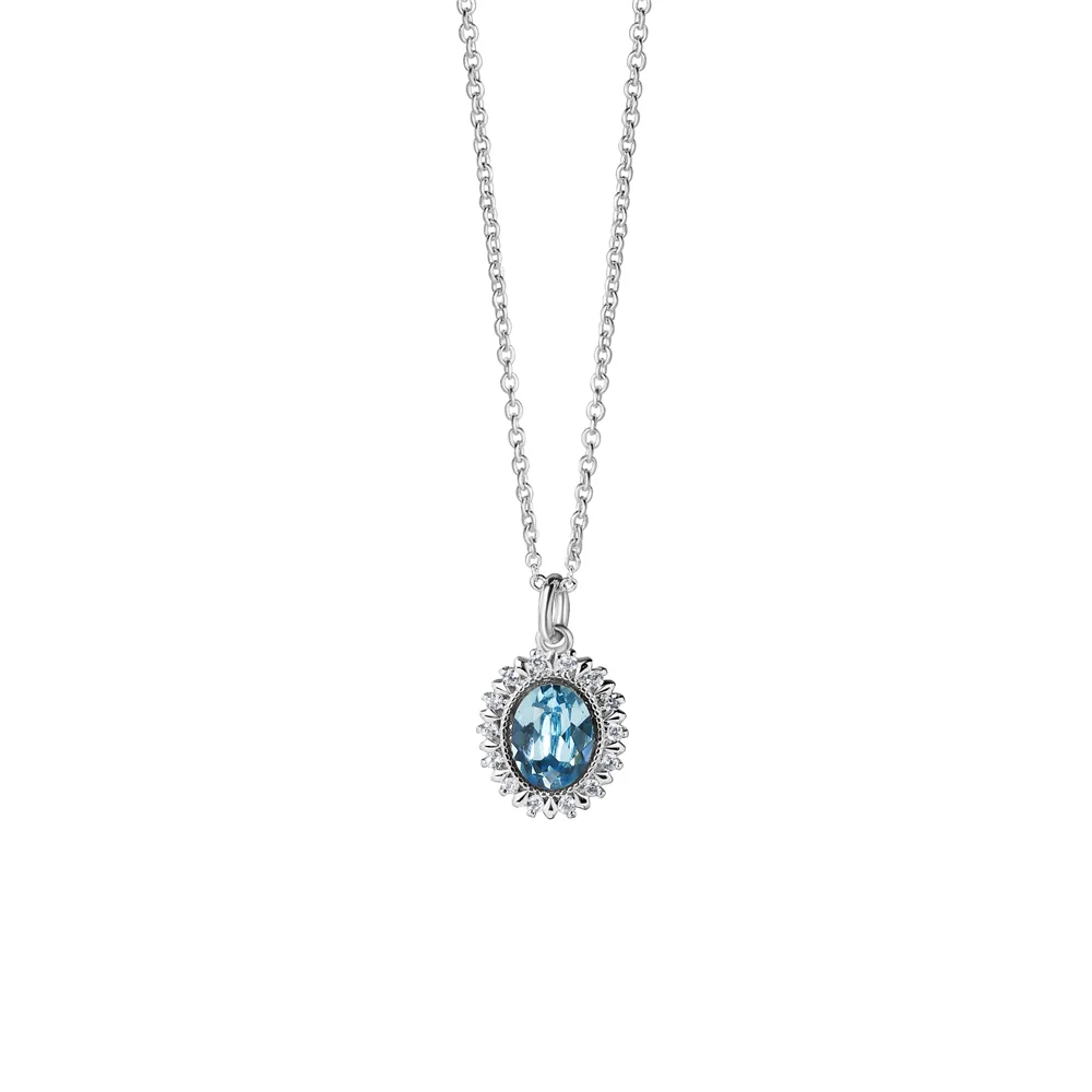 SILVER PLATED CUBIC ZIRCONIA STAR PENDANT