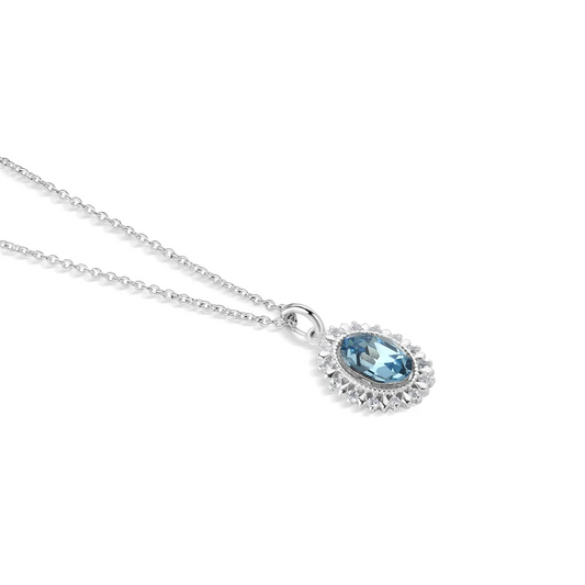 SILVER PLATED CUBIC ZIRCONIA STAR PENDANT