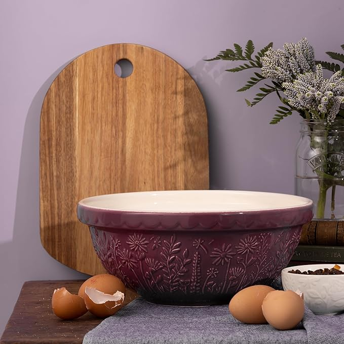 IN THE MEADOW DAISY PURPLE MIX BOWL