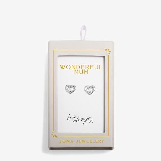 MOMENTS TO SHINE WONDERFUL MUM STUD EARRINGS