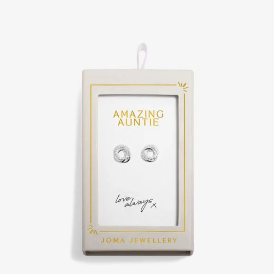 MOMENTS TO SHINE AMAZING AUNTIE STUD EARRINGS