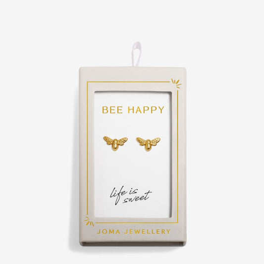 MOMENTS TO SHINE BEE HAPPY STUD EARRINGS