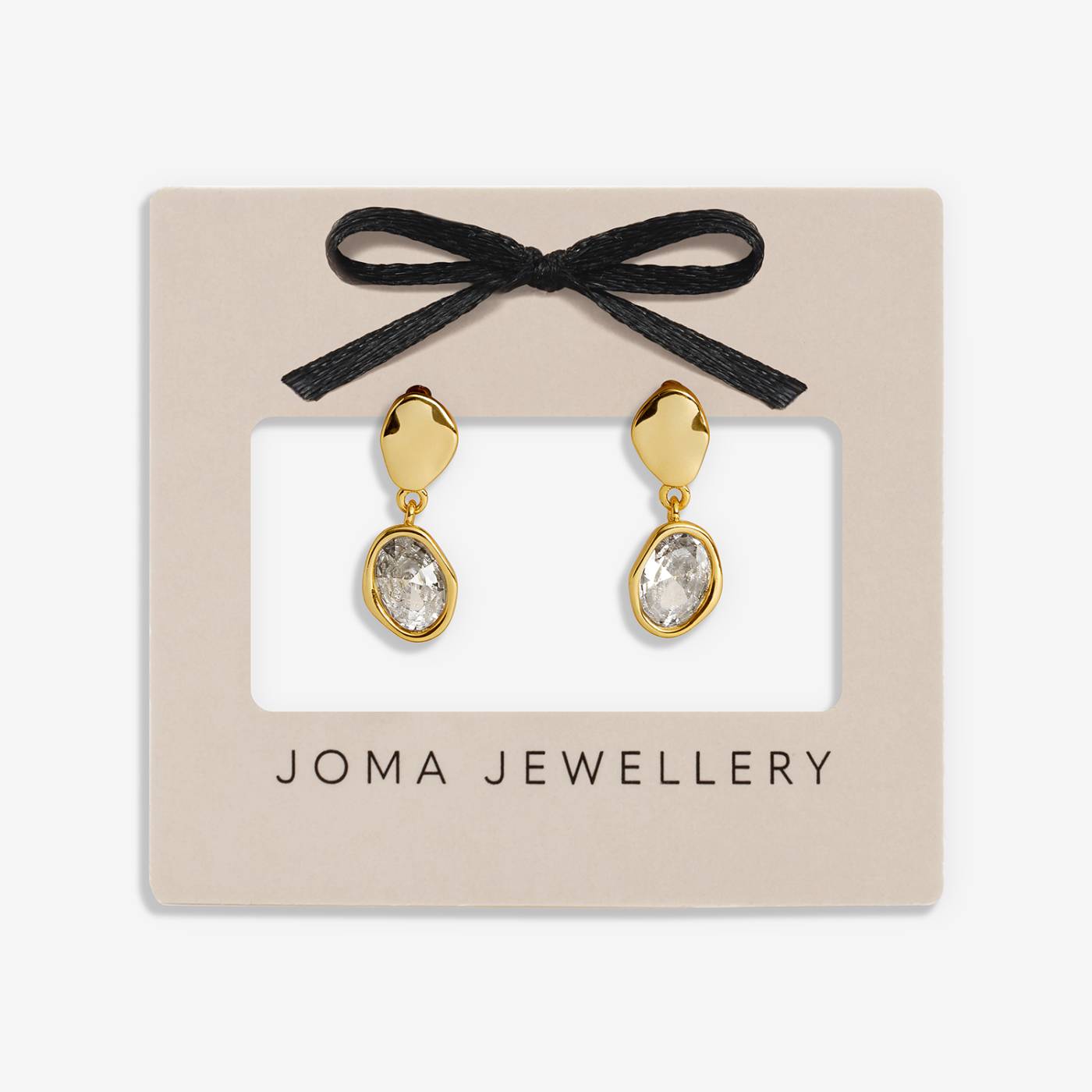 LOVED BY YOU MOLTEN GOLD PLATED DROP STUD EARRINGS