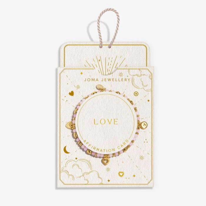 AFFIRMATION CARD LOVE BRACELET