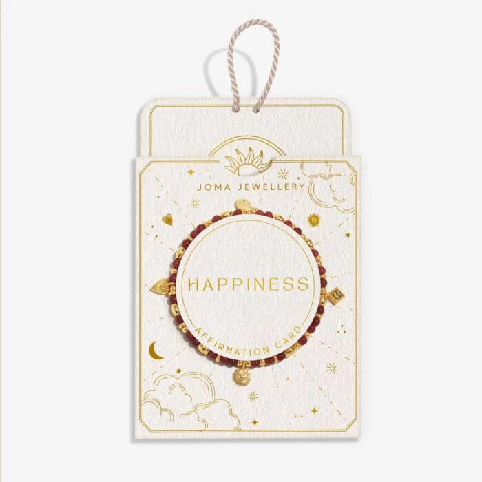 AFFIRMATION CARD HAPPINESS BRACELET